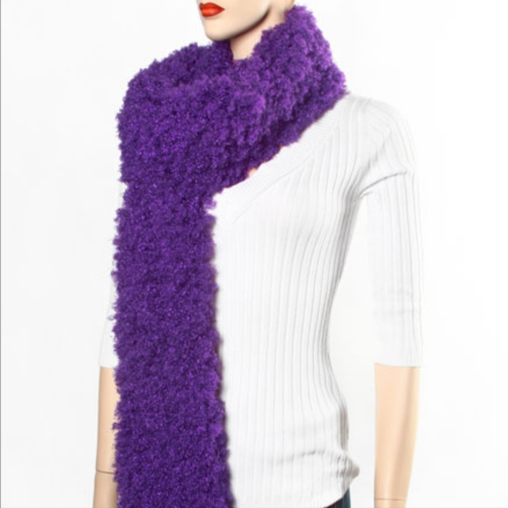 Faux lamb scarf